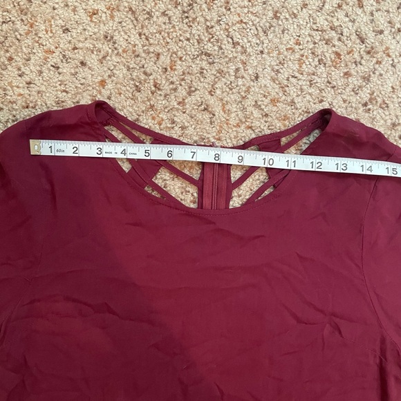 NWT Maroon Shirt Statement Back - Picture 6 of 11